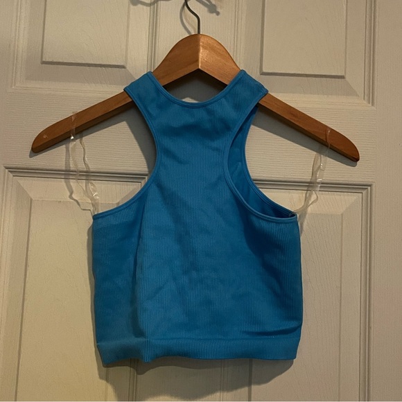 Blue Racerback Tank Top - Picture 2 of 2